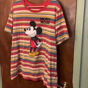 Mickey Mouse Stripped Shirt